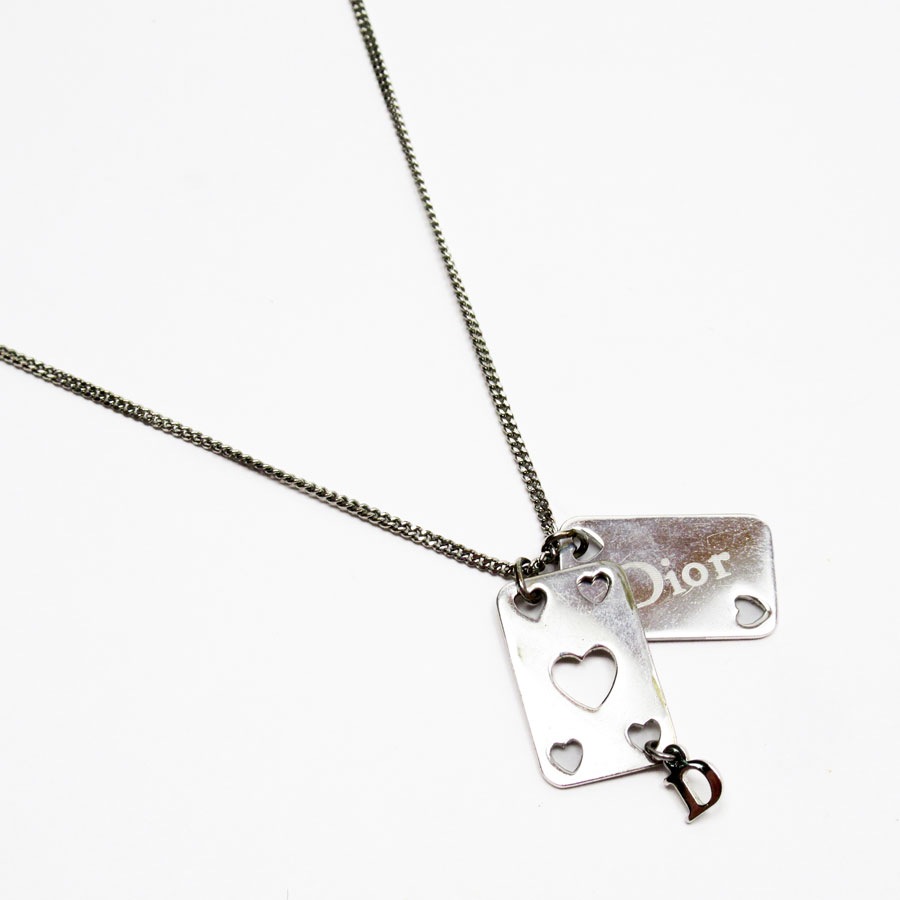 クリスチャンディオール Christian Dior ネックレス メタル シルバー レディース t19328a