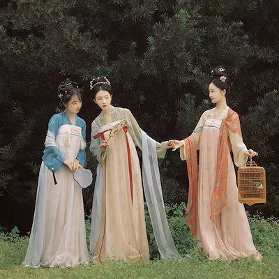 ストレートカラーカーディガン胸丈スカート唐風漢服女性夏仲良し衣装