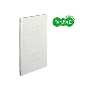 （まとめ）TANOSEE フラットファイル バインダー 2穴 スタンダードカラーA4タテ 150枚収容 グレー 10冊入20パック