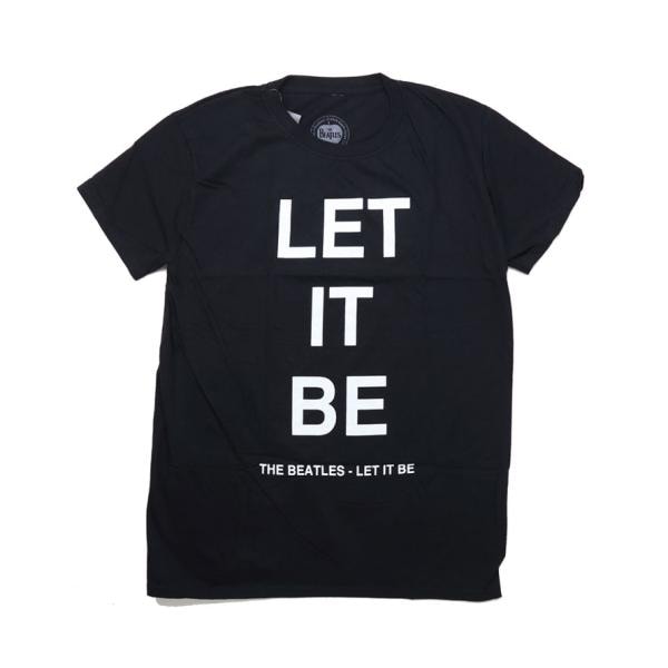 バンド Tシャツ ロック ビートルズ let it be Tシャツ グッズ メンズ レディース 半袖 トップス バンド ブラック 【セール品につき返品・交換不可】