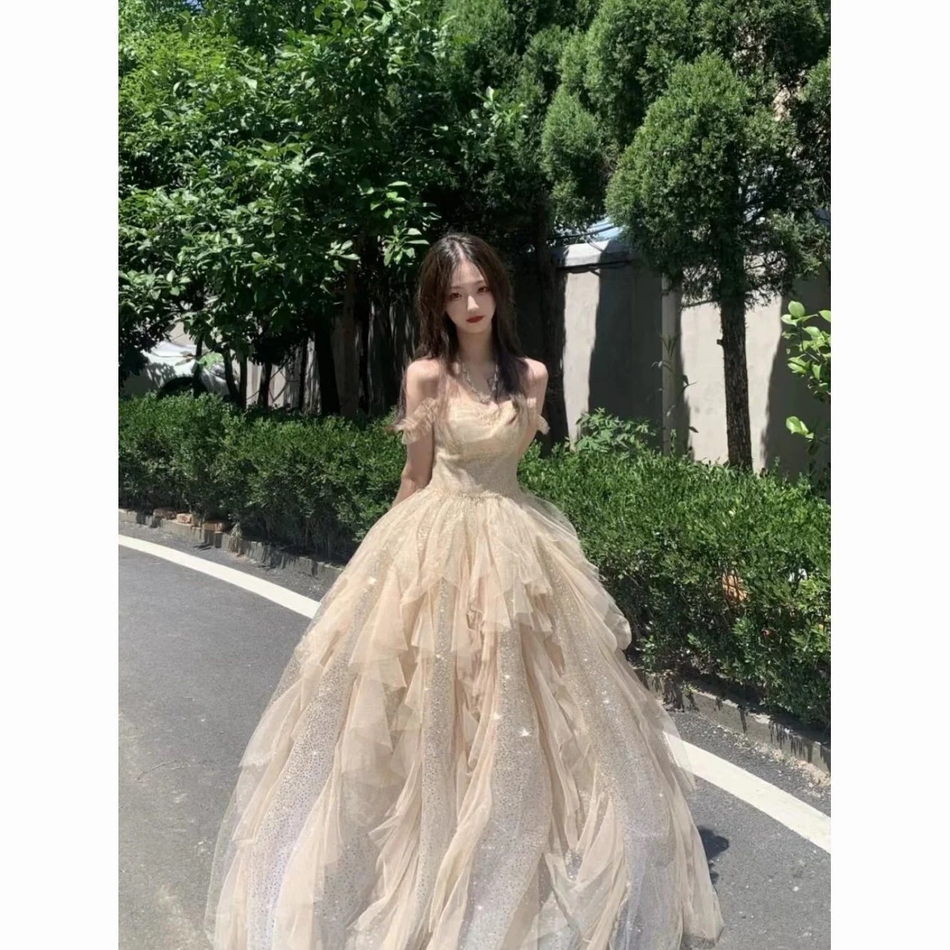 【2枚購入で 3oo円OFF！】女の子用ドレススカート 誕生日 18歳 成人式 宴会 気質 ホスト 芸術試験 プリンセススカート