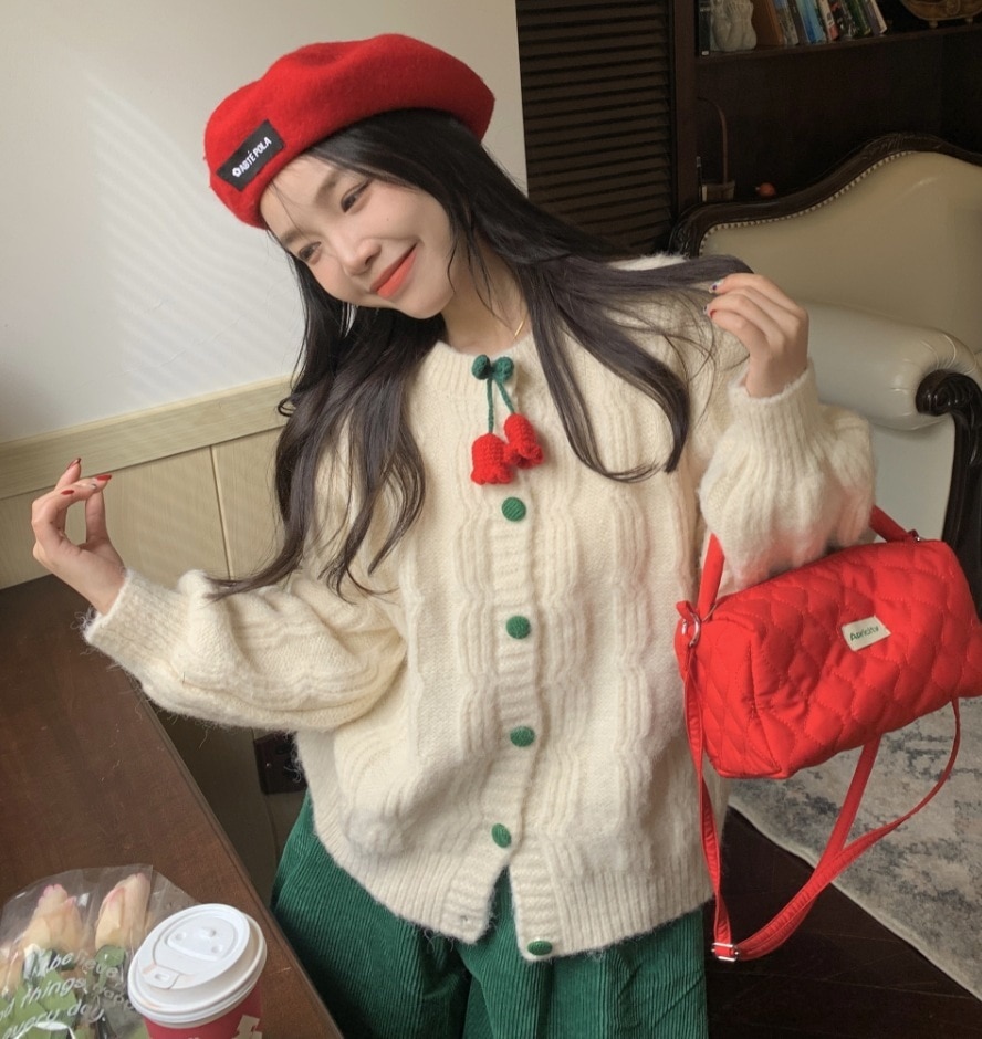 アウター デート モテアイテム カーディガン 長袖 ケーブルニット ウール 可愛い きれいめ 上品 おしゃれ かっこいい 可愛い ラブリー キュート ガーリー クール モード系 セクシー