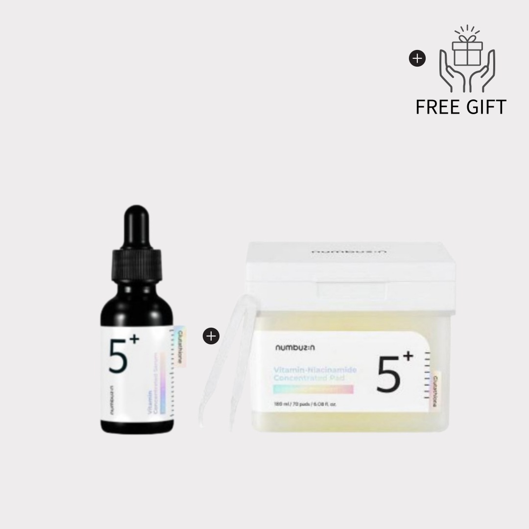 [5番 白玉グルタチオンｃシリーズ] 5番 白玉グルタチオンＣ美容液 30ml + フィルムパッド70ea + トナ