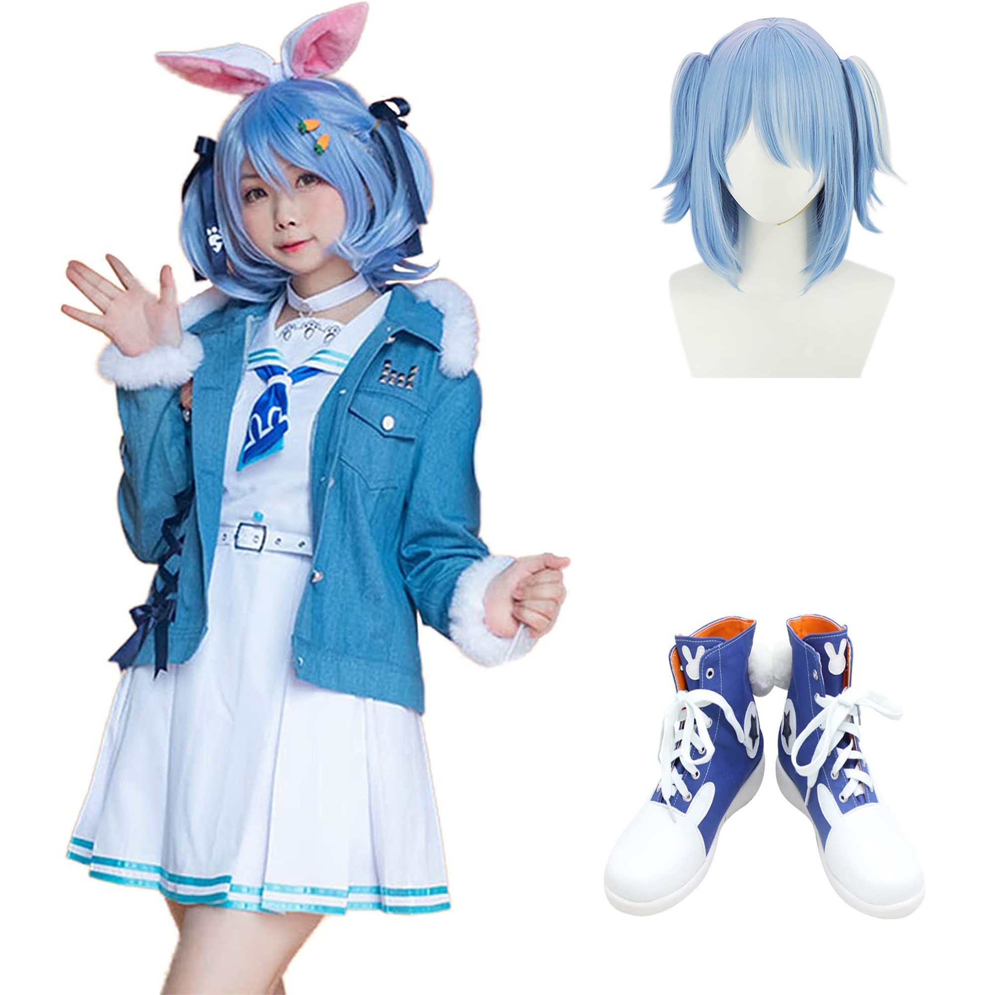 【全シリーズ発売中】 【値引き中】仮装 ハロウィン コスプレ 衣装 コスプレ衣装 セーラ服 ワンピース コスプレ VTuber うさだぺこら 兎田ぺこら ホロライブ