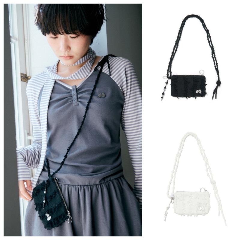 【HUGYOURSKIN】 CROSS MINI WALLET : 2COLORS