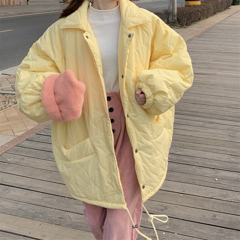 アウター ジャケット ミディアムジャケット 厚手 長袖 スタンドカラー ポケット ボタン