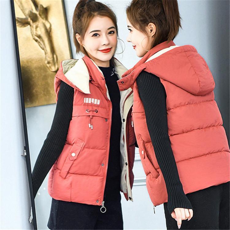 中綿ベスト レディース ベスト 厚手 ジレベスト 中綿 インナー ダウン風 スリム 秋 フード付き アウター 暖かい ノースリーブ カジュアル