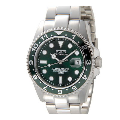 未使用 TECHNOS クォーツ 電池交換済 純正SSブレス 腕時計 Qoo10] TECHNOS TSM419MM テクノスSSメンズブレ : 腕時計