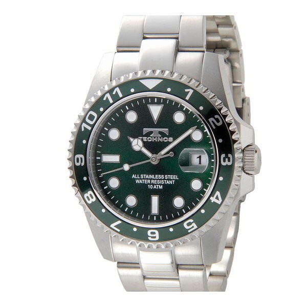 TSM419MM テクノスSSメンズブレス クォーツ腕時計 (メンズウォッチ)