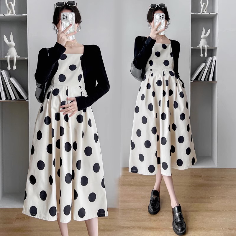 ワンピース フレアワンピース ミモレ ミモレ丈 ロング ロング丈 袖なし ノースリーブ フレア Aライン ウエストマーク ハイウエスト かわいい 大人可愛い おしゃれ お洒落 レトロ キュート