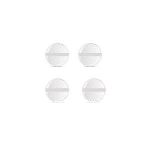 【即納】4枚入円形 4入りシリコンパフ 帯付き メイクスポンジ ゲルパフ ゼリーパフ 清潔しやすい衛生 柔らかく