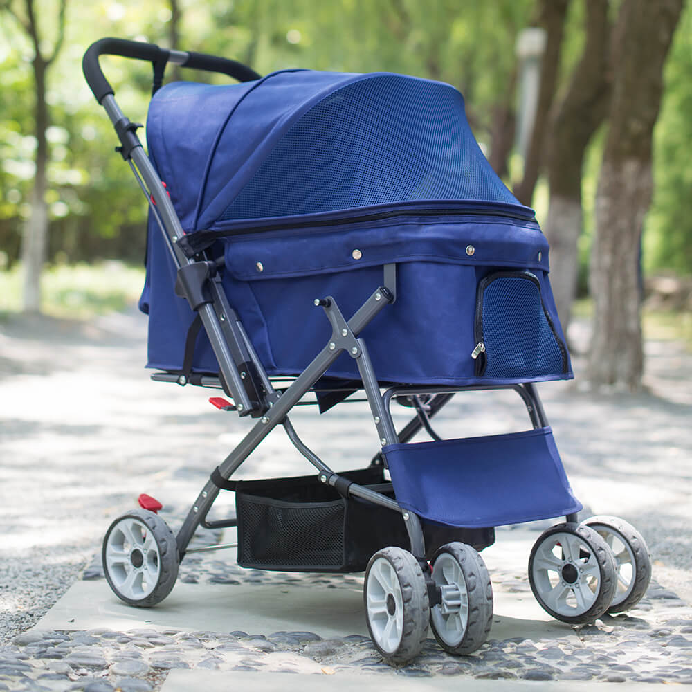 新品入荷 ペットカート 対面式 折りたたみ 多頭 中型犬 小型犬 猫 2way 軽量 組立簡単 工具不要 介護用 ドッグカート ペットバギー 犬 猫 動物 ペット用品 ブルー パープル レッド 宅配便