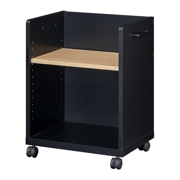 白井産業 OBK-6045PBK オフィスコ2 ワゴン メーカー直送