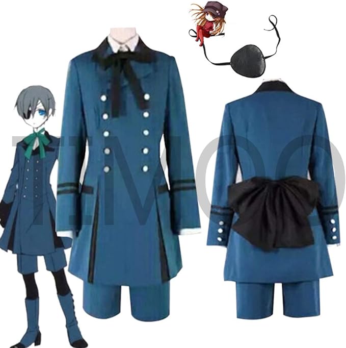 黒執事 シエル ファントムハイヴ コスプレ衣装 コスチューム コス ハロウィン クリスマス サンタ イベント パーティー 学園祭 文化祭 お祭り 仮装 変装ワンピース