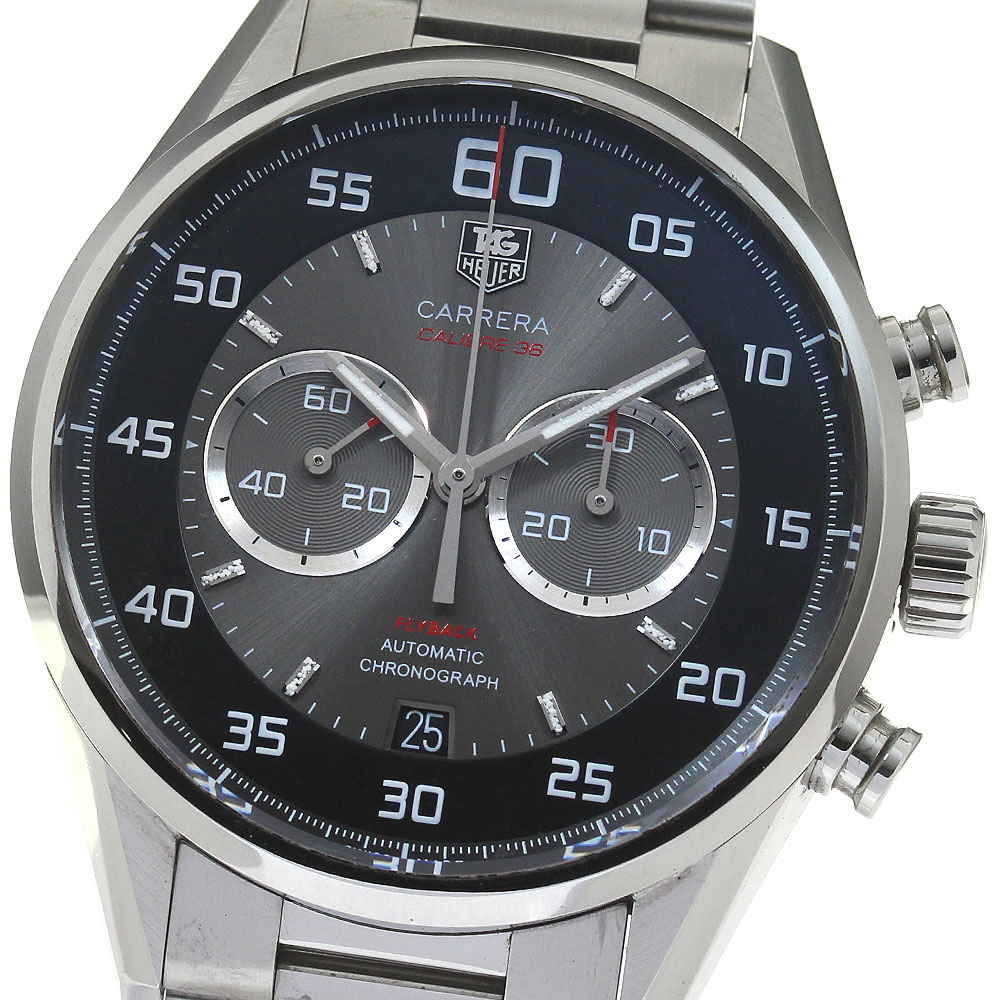 タグホイヤー TAG HEUER CAR2B10 カレラ キャリバー36 フライバック クロノグラフ 自動巻き メンズ 良品 箱保証書付き_817085【中古】 217,850円