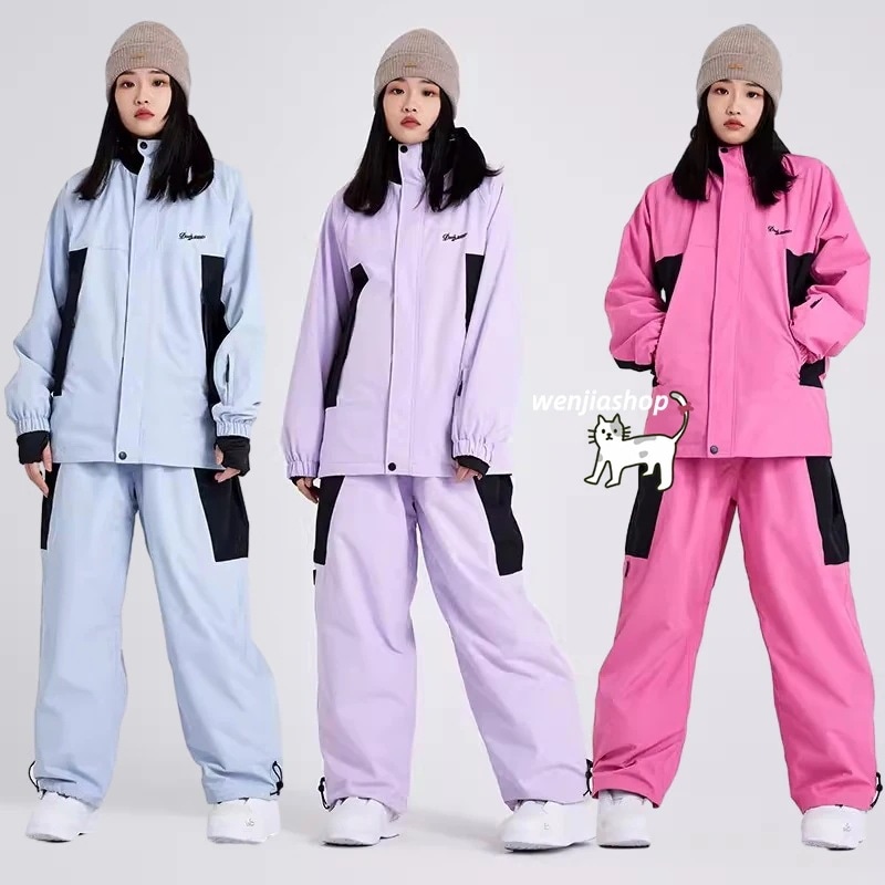 【急速出荷!】スノーボードウェア 上下セット レディース メンズ 防水20000mm スキーウェア スノボウェア ジャケット アウター パーカー ロングパンツ 男女兼用 韓国風 防水 防寒防雪保温防風