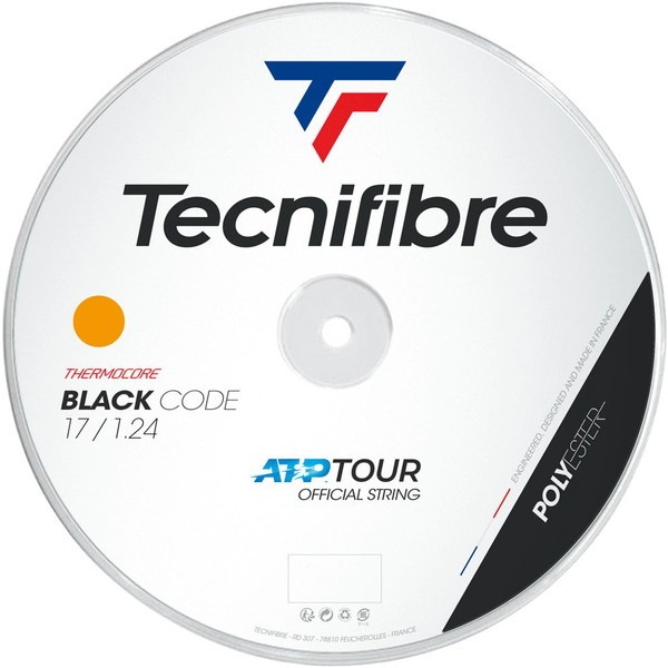 Tecnifibre (テクニファイバー) 硬式テニス用 ガット BOB BLACK CODE 200mロール 1.24mm TFSR401 FR