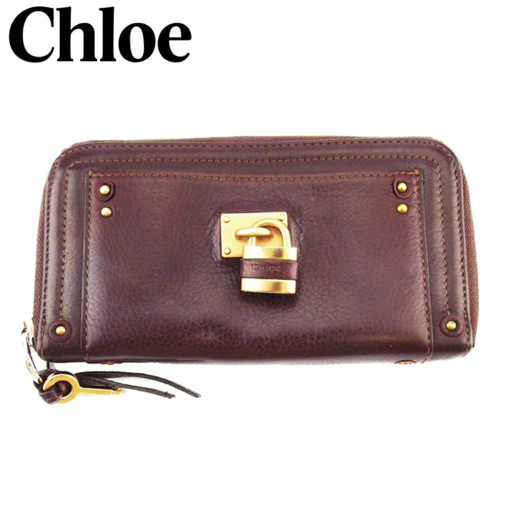 長財布 ラウンドファスナー 財布 パディントン レディース メンズ ブラウン ゴールド シルバー 中古 24,492円