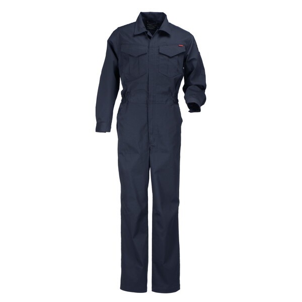 6776 T/Cストレッチつなぎ ネイビー LL