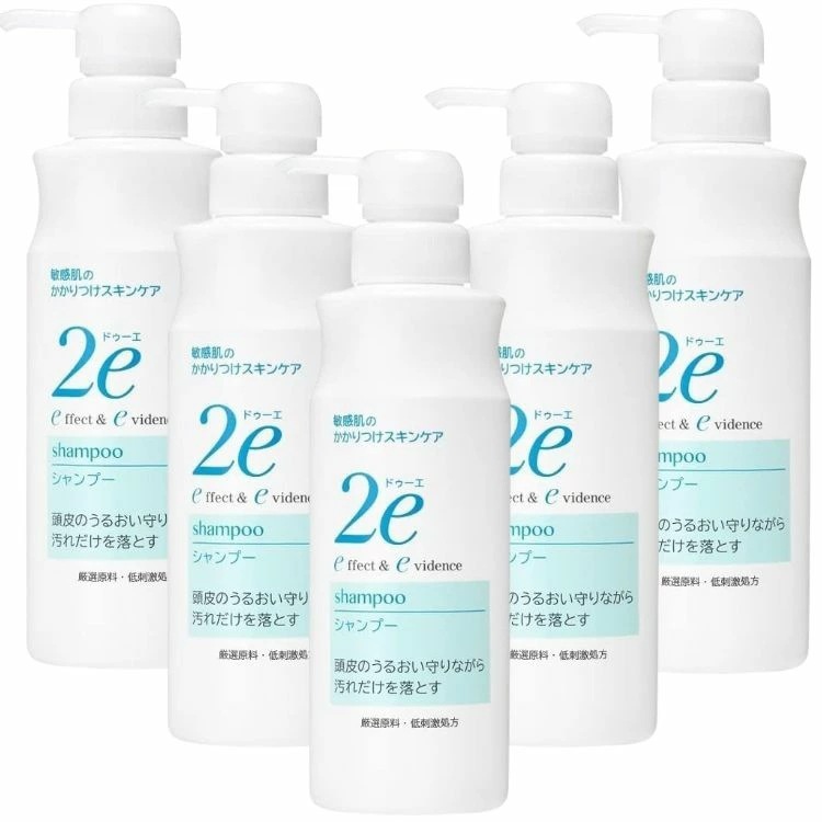 5個セット 資生堂 ドゥーエ シャンプー 350ml 2e 敏感肌 弱酸性 パラベンフリー 無添加 低刺激 無香料 無着色 アレルギーテスト済み