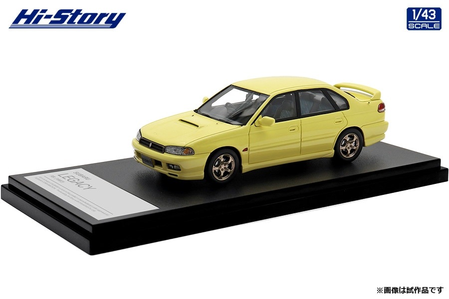 ハイストーリー 1/43 SUBARU LEGACY RS (1997) カシミヤイエロー【HS499YE】 ミニカー HS499YE スバル レガシィRS 1997 カシミヤイエロー
