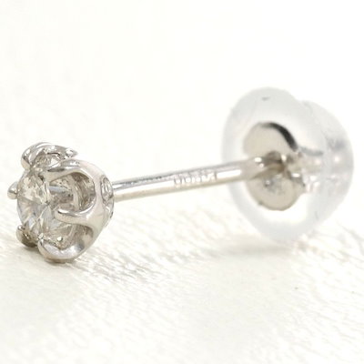 Pt900ダイヤ0.15ピアス片耳用 ダイヤモンド ピアス Pt900.0.15 ピアス