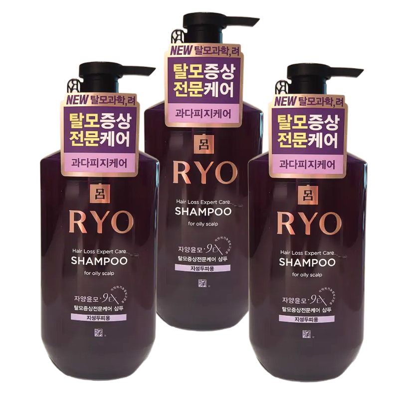 滋養潤毛 9EX 脱毛症状専門 ケアシャンプー 脂性頭皮用 400ml x 3個