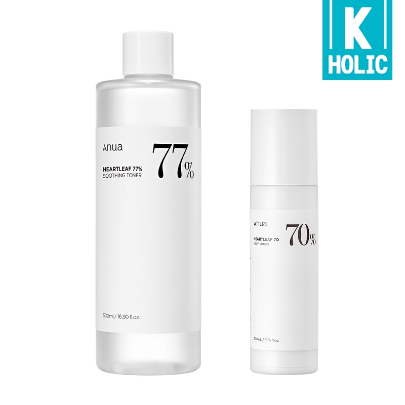ドクダミ77%スージングトナー 大容量 500ml + ドクダミ70 デイリーローション 200ml (肌の鎮静/ニキビ防止)
