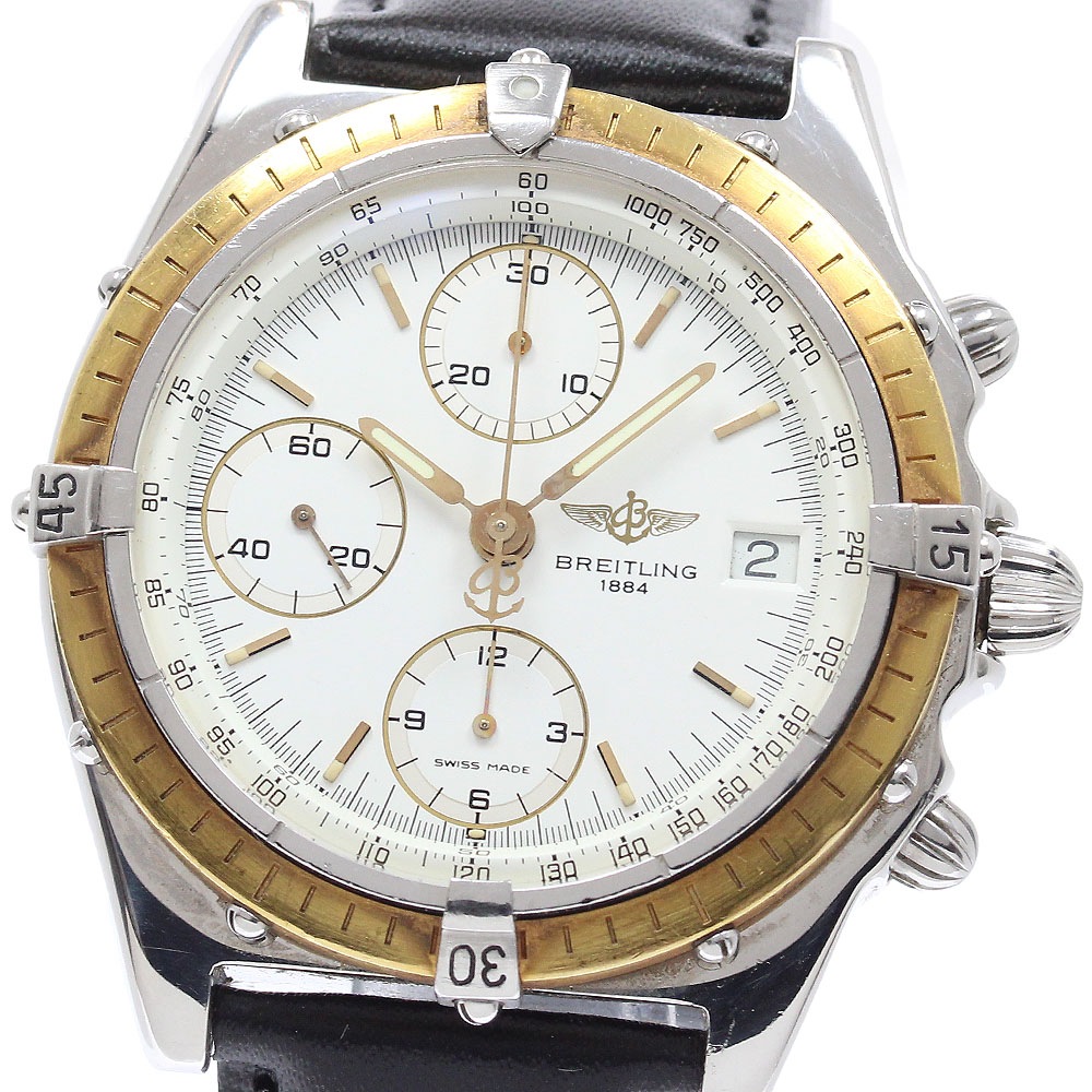 ブライトリング BREITLING 81.950 クロノマット クロノグラフ YGベゼル 自動巻き メンズ _945074【中古】