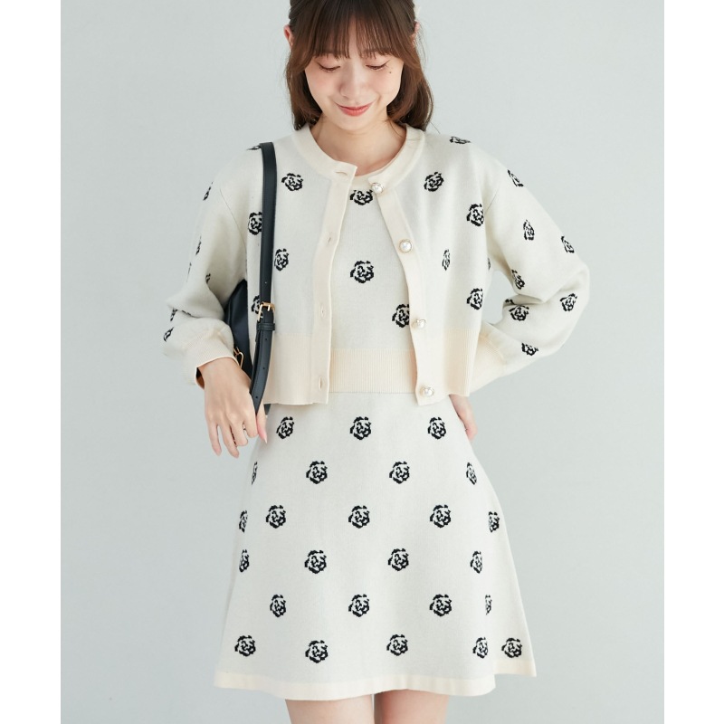 レディパターンカーデセットワンピ
