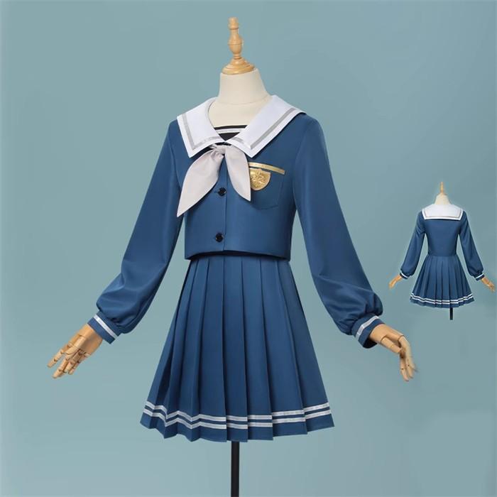 【一部分3日内出荷】Ave Mujica BanG Dream! （バンドリ！） 若葉 睦 コスプレ衣装 制服 学生服 ウィッグ 靴 追加可 学園祭 演劇 舞台 ステージ 撮影 学芸会 文化祭 ハロウ