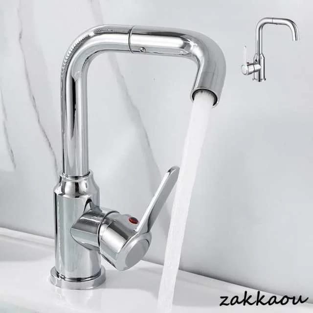 混合水栓 洗面台 浴室用 キッチン 水栓金具 蛇口 交換自分で 360度回転 シングルレバー おしゃれ 台付 立水栓 洗面所 洗面ボー 台所 手洗 7,694円