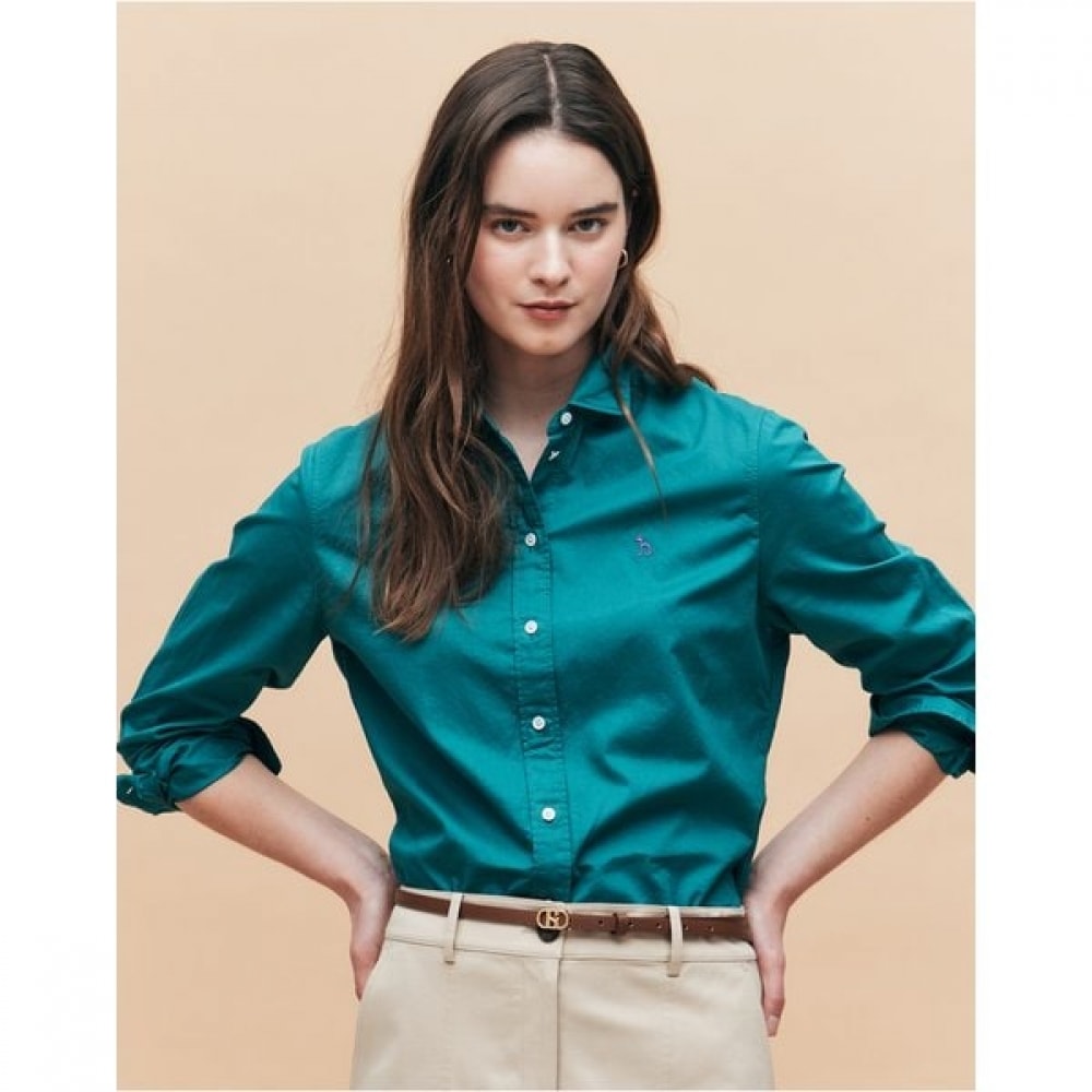 [25SS] [アイコニック] レギュラーフィットフェザーツイルシャツダーク G HSSH5AC15E3