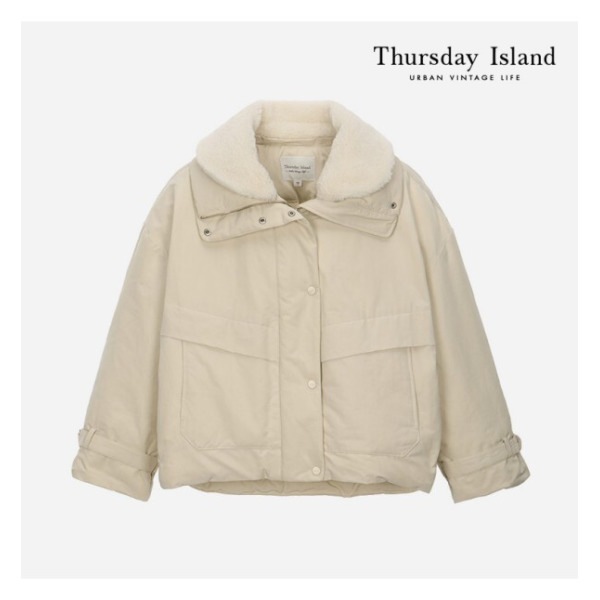 Thursday Island ダンブルカラーダウンジャンパー(T228MDJ238W)