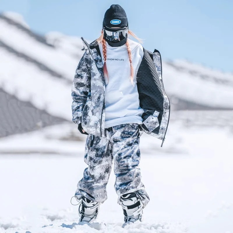 スノーボードウェア 2024 2025 上下セット メンズ レディース パンツ ズボン ジャケット アウター スウェット セットアップ スキーウェア スノボウェア スノーウェア 韓国風 防水防風