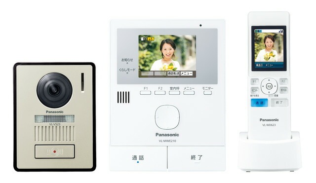 Panasonic パナソニック テレビドアホン VL-SWE210KLA どこでもドアホン ワイヤレスモニター子機 ドアホン