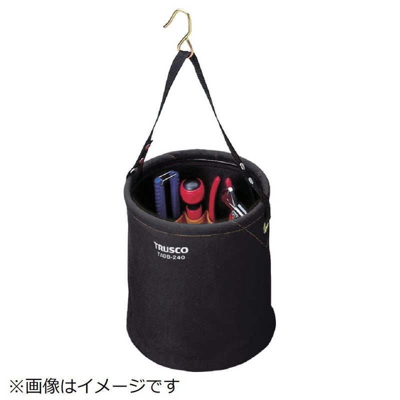 トラスコ中山　アタッチメント付電工バケツ Φ240X240　TADB240