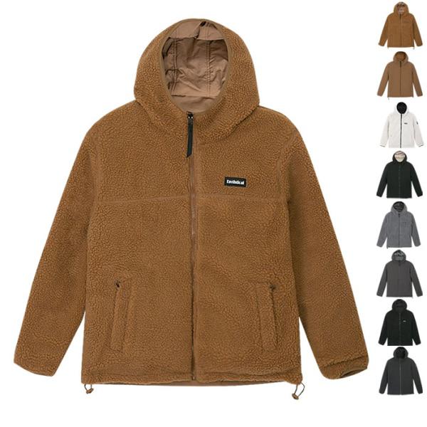 リバーシブル ツーウェイ フード付き 羊毛 軽量 パディングジャケット