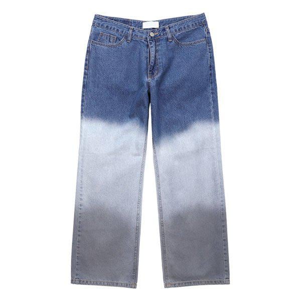 ジーンズ SHL066 2COLOR 男性 ワイド グラデーション デニムパンツ_P342448231