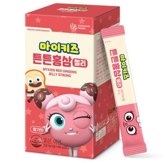 MyKids 丈夫な紅参ゼリー (20g x 20ea) 2box /子供/紅参/免疫力/高麗人参/韓国食品