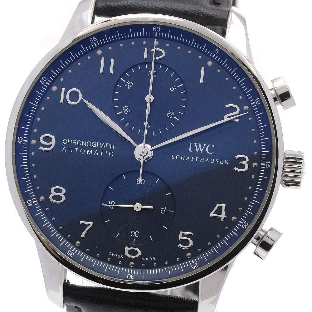 IWC SCHAFFHAUSEN IW371491 ポルトギーゼ クロノグラフ 自動巻き メンズ 箱・保証書付き_860526【中古】 308,340円
