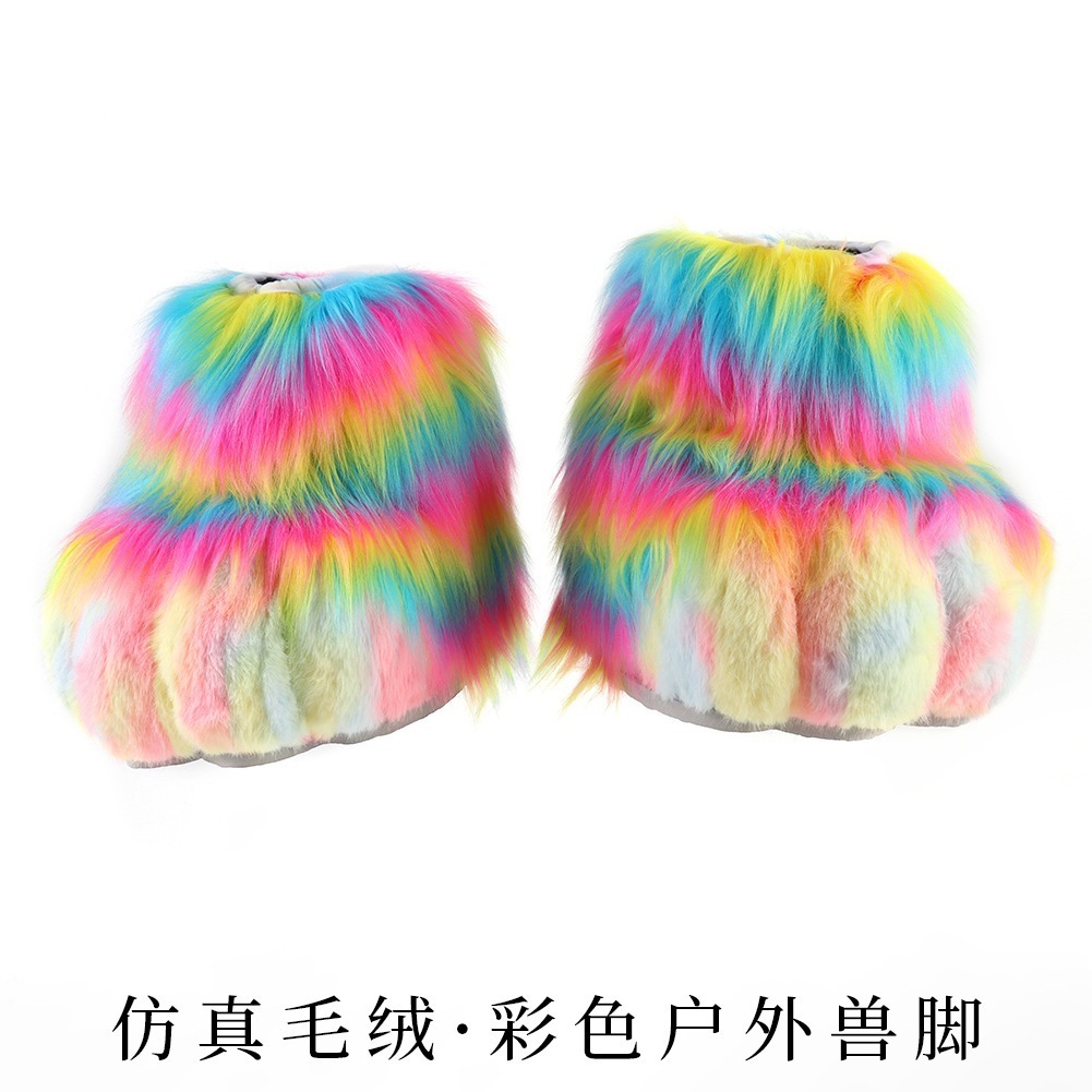 手作りのぬいぐるみ動物の靴動物の衣装屋外の動物の足コスプレアクセサリー舞台パフォーマンスの小道具