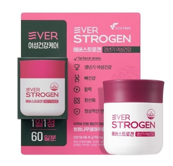 （エバーストロゲン）女性バランスサポートサプリメント 750mg×60粒 5,233円