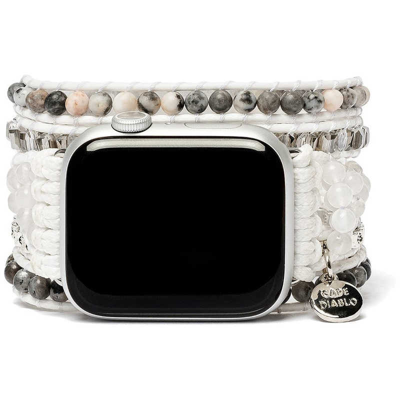 ROA　ホワイトラブラドライト for Apple Watch 3845mm Mサイズ CAPE DIABLO (ケープディアブロ)　CD23470AW