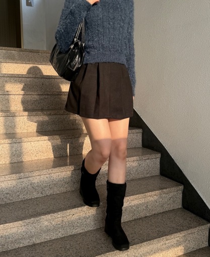 모직 테니스 미니 스커트 플리츠스커트