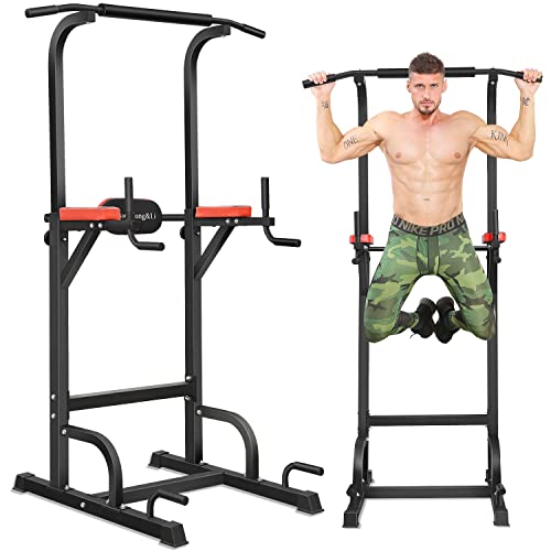 色：ブラック+レッド BangTong&Li ぶら下がり健康器 マルチジム 懸垂マシン 耐荷重150