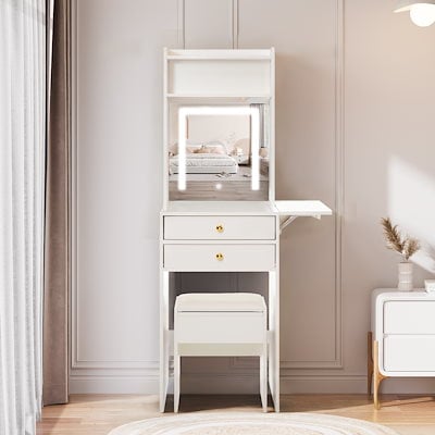 訳あり品 写真をご確認グレー ドレッサー・ミラー・鏡台 J108-06 訳あり品 写真をご確認グレー ドレッサー・ミラー・鏡台 J108-06