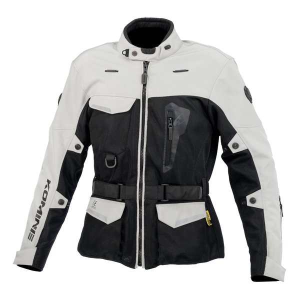 バイク用 春夏 JK-172 アドベンチャーメッシュジャケット ライトグレー メンズMサイズ JK-172/LIGHT GREY/M