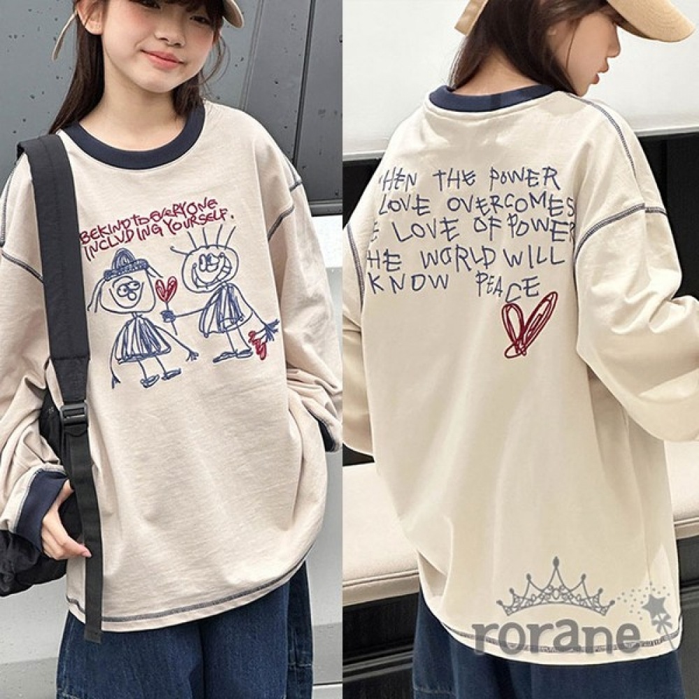 [Lorane] 中学生女子子供用Tシャツ
