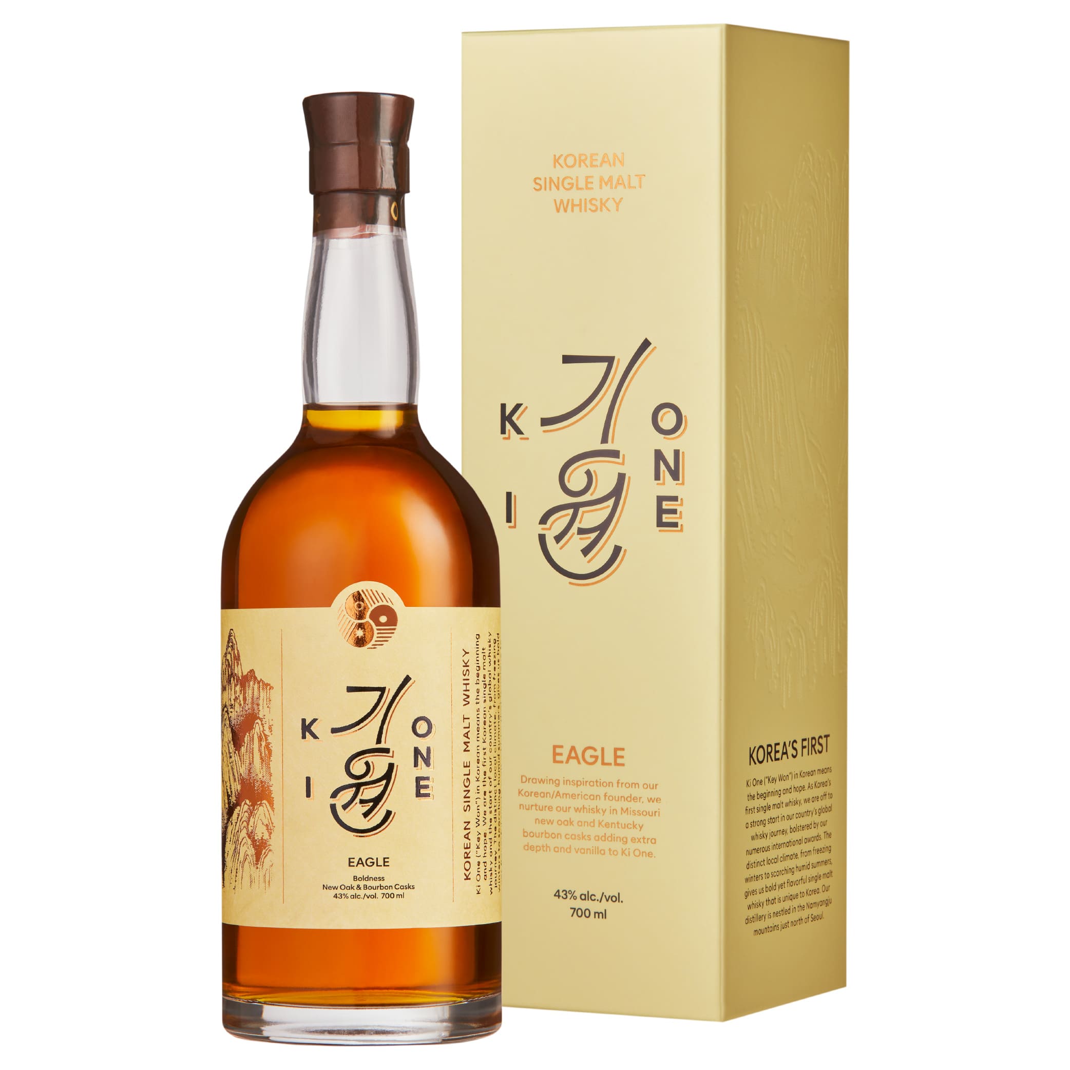 正規品 キウォン イーグル 700ml / 韓国 シングルモルトウイスキー ギフトBOX入り Ki One